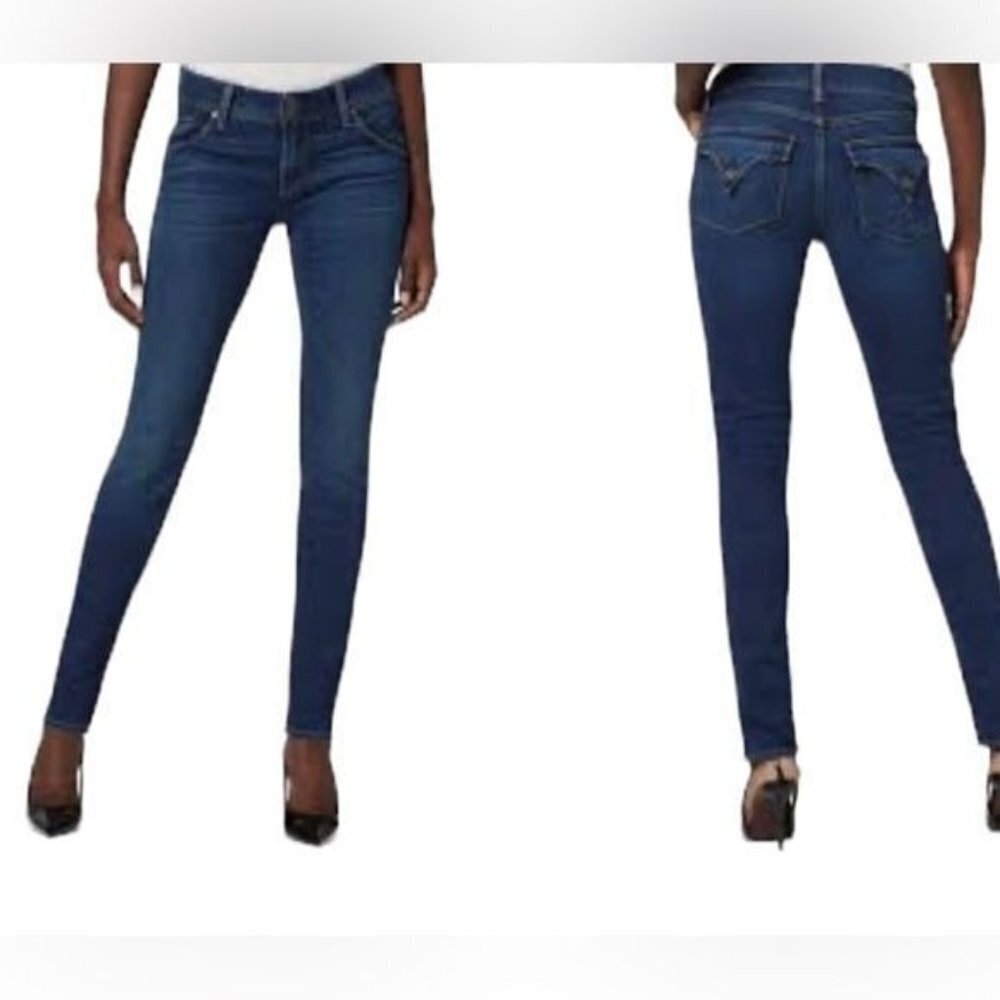 Hudson Womens Collin Midrise Skinny Jeans‎ in Revelation Sz 28 from Revolve